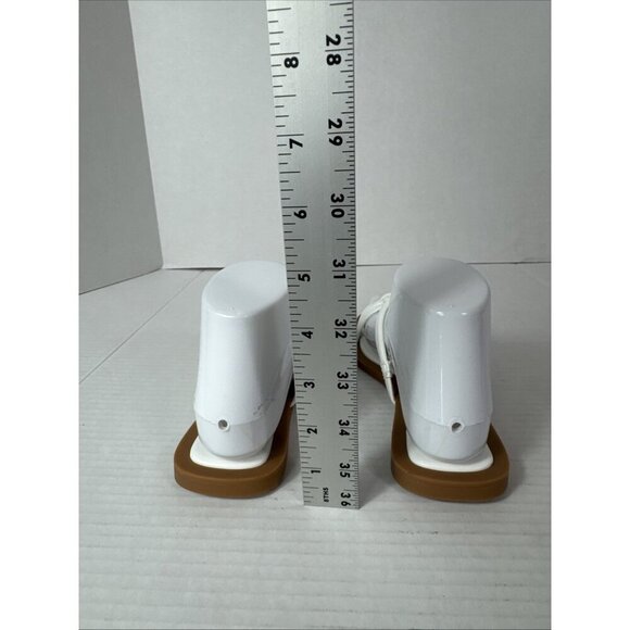 Azalea Wang Women's 7 Stetson White Slip On Square Toe Knot Sandals New 0179 - Picture 11 of 14